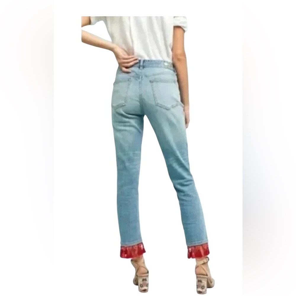 ANTHROPOLOGIE Pilcro and the Letterpress Boyfriend Cropped Jeans, Sizes 27 & 30. - Picture 2 of 16